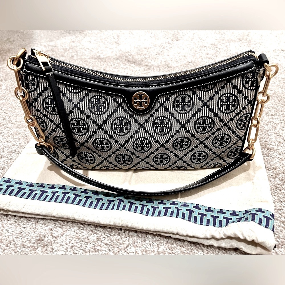 T MONOGRAM STUDIO BAG Navy
